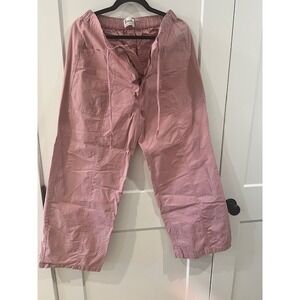 No Boundaries Mauve Pink Wide Leg Utility Pants Drawstring Large 12-14
